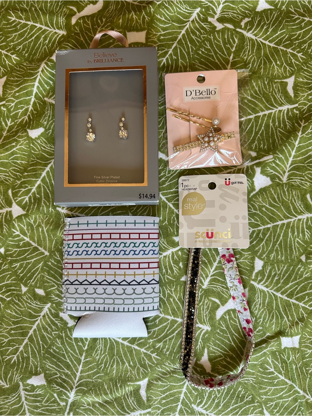 D'Bello & Assorted Hair Accessories with Earrings